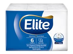 ELITE PAÑUELO POCKET ST CON ALGODON - PACK DE 6 PAQ X 10 PAÑ / 35 PACK