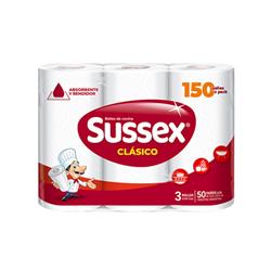 ELITE ROLLO COCINA SUSSEX CLASICO MAS BLANCO 50P X 3