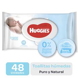 HUGGIES TOALLAPURO & NATURAL X 48