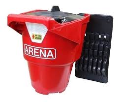 BALDE DE ARENA PLASTICO CON TAPA Y SOPORTES