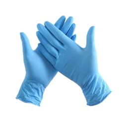 GUANTES NITRILO AZUL L X 100 UN - SU