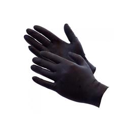 GUANTES NITRILO NEGRO L X 100 UN - SU